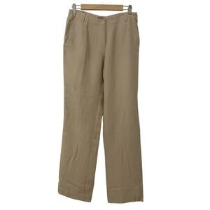 NWT $125 Sharon Young Size 6 Tan Lightweight Rayon Shimmer Dress Pants